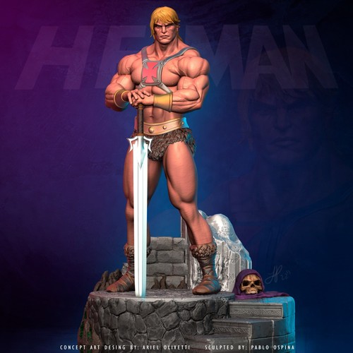 Man statue masters the - he-man,